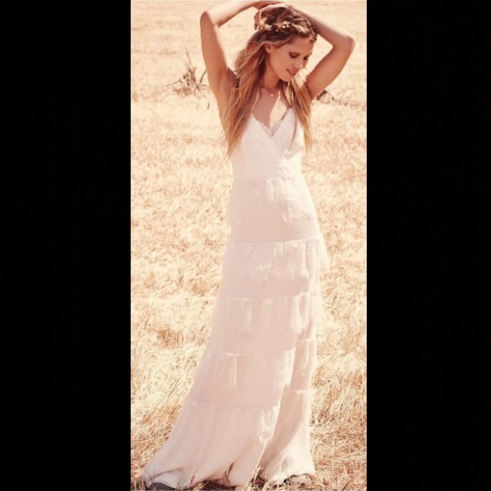 Free People, Wedding Dress, Lace Tiered Maxi Dress
